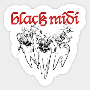 Black Midi ✅ Tooth Hellfire Demons Sticker